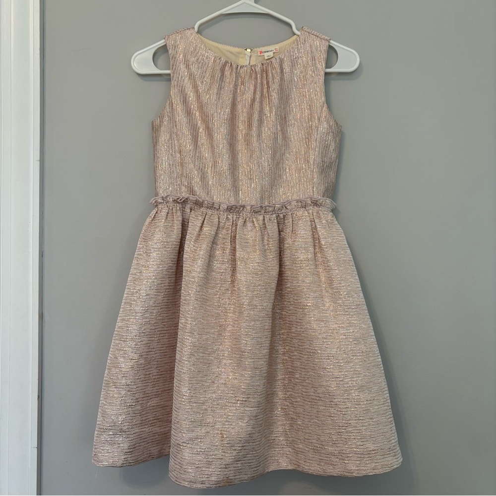 Crewcuts J.Crew Metallic Rose Gold Sleeveless Tulle Party Dress Girls Size 10